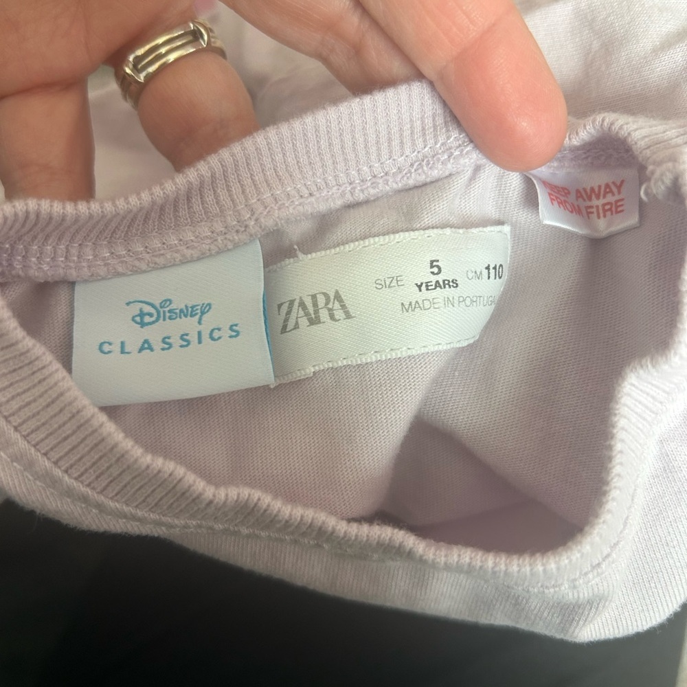 Zara Disney Frozen Long Sleeve Shirt - Light Pink - Picture 3 of 3